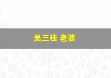 吴三桂 老婆